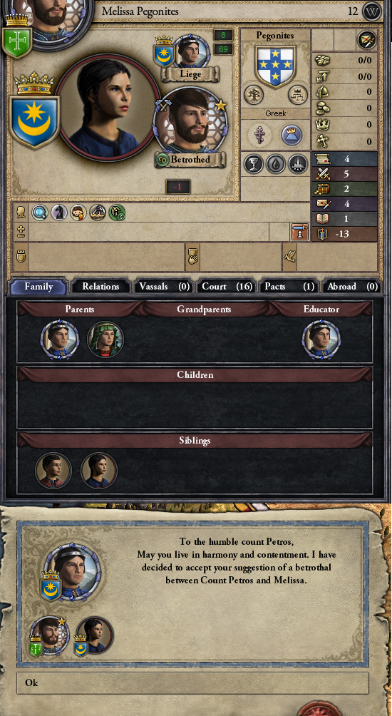 Melissa Pegonites Betrothal - 22 Sep 1066.png